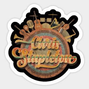 Tour Music Designs Vintage Retro - Chris Stapleton Sticker